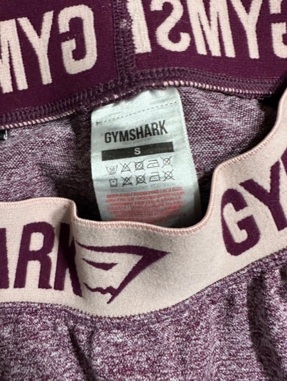 Gymshark Marled Purple High-Rise Leggings Size Small. - Picture 3 of 5